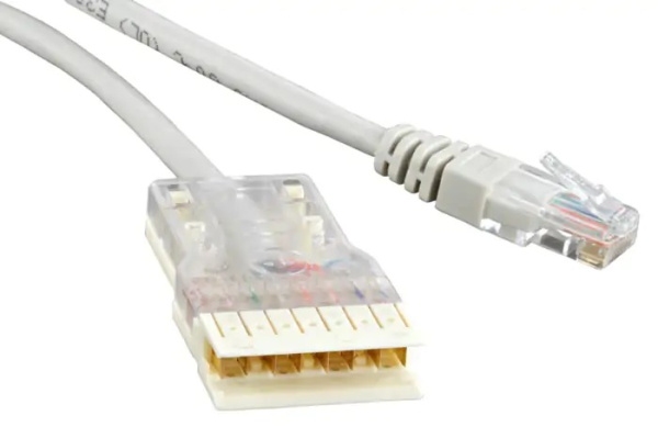 Патч-корд PC-110-RJ45-1P-CX-1M-LSZH-GY RJ45, 1 пара, LSZH, 1 м, серый Hyperline