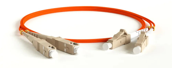 Патч-корд FC-62-LC-SC-PC MM 62.5/125, LC-SC, duplex, LSZH, 10 м  Hyperline