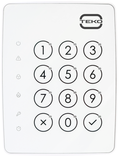 Клавиатура Астра-КТМ-С (белая) Теко